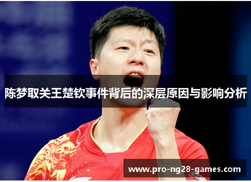 陈梦取关王楚钦事件背后的深层原因与影响分析